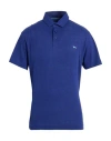 Harmont & Blaine Man Polo Shirt Navy Size 3xl Linen, Cotton In Blue