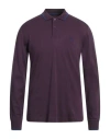 Harmont & Blaine Man Polo Shirt Plum Size Xl Cotton In Purple