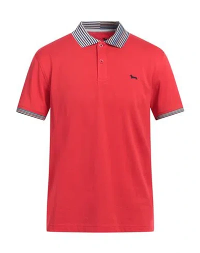Harmont & Blaine Man Polo Shirt Red Size 3xl Cotton