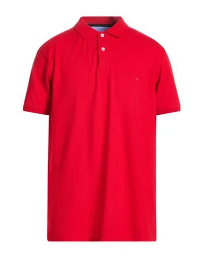 Harmont & Blaine Man Polo Shirt Red Size 3xl Cotton, Elastane In Multi
