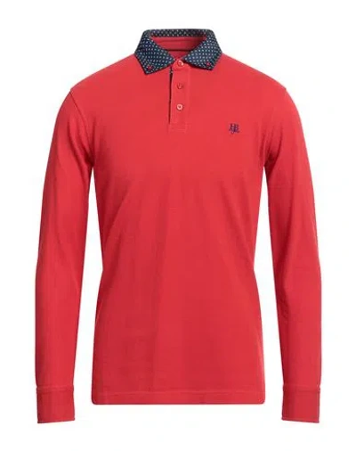 Harmont & Blaine Man Polo Shirt Red Size M Cotton