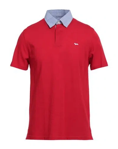 Harmont & Blaine Man Polo Shirt Red Size S Cotton