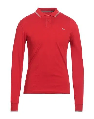 Harmont & Blaine Man Polo Shirt Red Size Xl Cotton