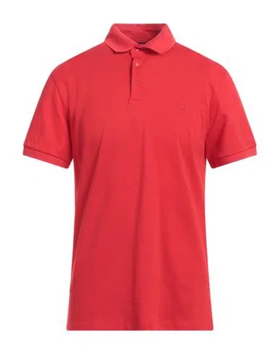 Harmont & Blaine Man Polo Shirt Red Size Xl Cotton
