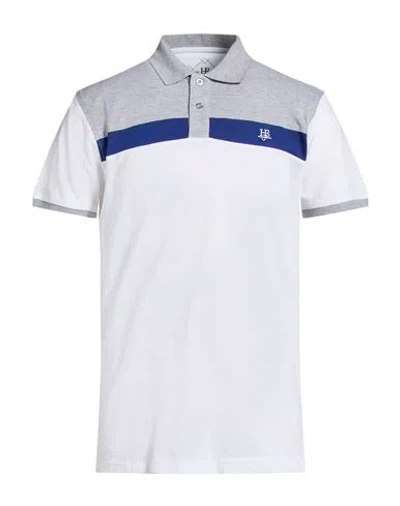 Harmont & Blaine Man Polo Shirt White Size Xxl Cotton In Gray