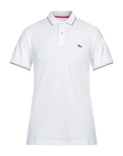 Harmont & Blaine Man Polo Shirt White Size 3xl Cotton, Elastane