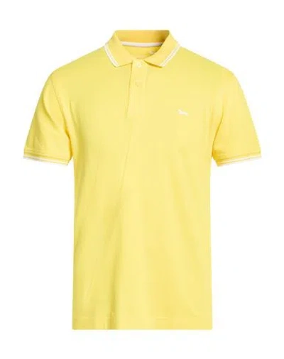 Harmont & Blaine Man Polo Shirt Yellow Size Xl Cotton