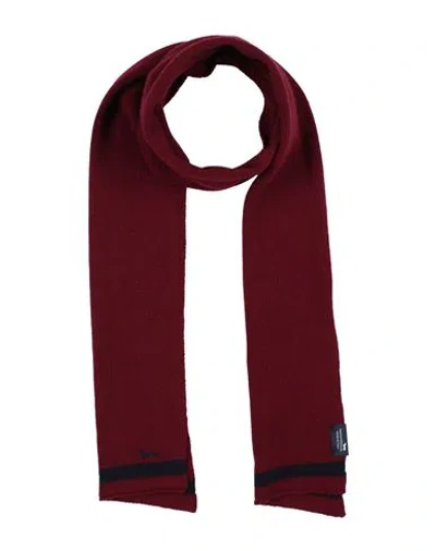 Harmont & Blaine Man Scarf Burgundy Size - Wool, Cashmere In Red