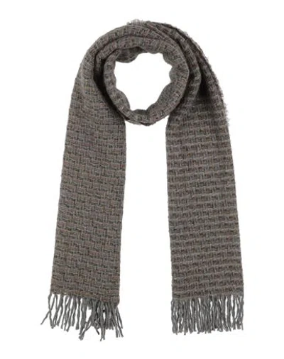 Harmont & Blaine Man Scarf Grey Size - Wool, Polyamide, Acrylic, Mohair Wool In Gray