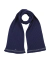 HARMONT & BLAINE HARMONT & BLAINE MAN SCARF NAVY BLUE SIZE - WOOL