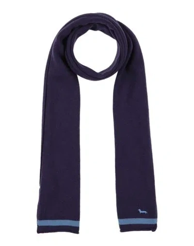 Harmont & Blaine Man Scarf Purple Size - Wool, Cashmere