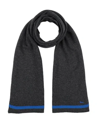 Harmont & Blaine Man Scarf Steel Grey Size - Wool, Cashmere In Grey