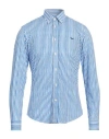 Harmont & Blaine Man Shirt Azure Size S Cotton In Blue