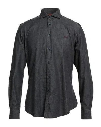 Harmont & Blaine Man Shirt Black Size L Cotton, Elastane