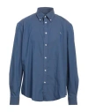 Harmont & Blaine Jeans Man Shirt Blue Size 3xl Cotton