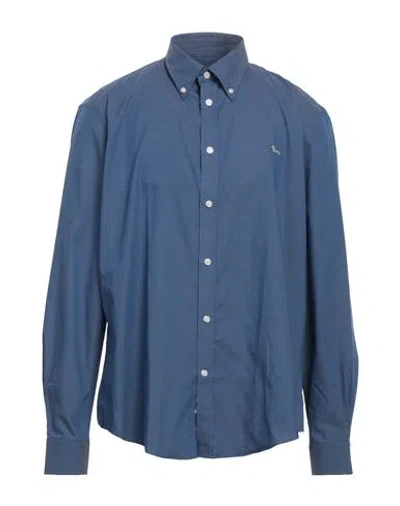 Harmont & Blaine Man Shirt Blue Size 3xl Cotton