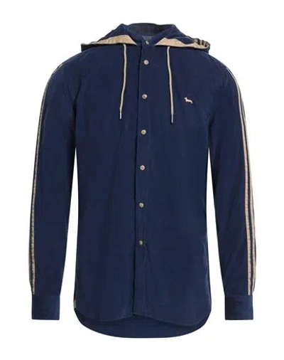 Harmont & Blaine Man Shirt Blue Size 3xl Cotton