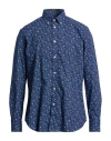 Harmont & Blaine Man Shirt Blue Size 3xl Cotton In Blue