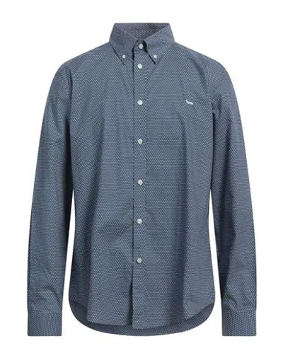 Harmont & Blaine Man Shirt Blue Size L Cotton