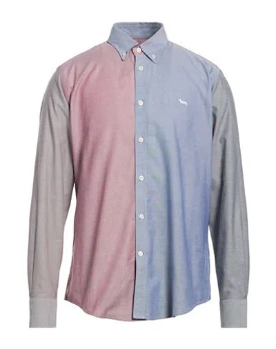 Harmont & Blaine Man Shirt Blue Size L Cotton