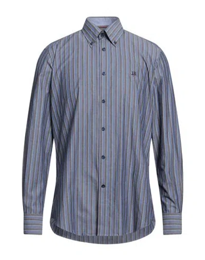 Harmont & Blaine Man Shirt Blue Size M Cotton