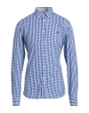 Harmont & Blaine Man Shirt Blue Size Xxl Cotton In Blue