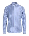 Harmont & Blaine Man Shirt Blue Size Xxl Cotton In Multi
