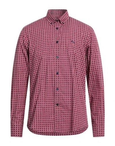 Harmont & Blaine Man Shirt Brick Size Xl Cotton In Green