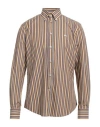 Harmont & Blaine Man Shirt Brown Size Xl Cotton In Multi