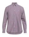 Harmont & Blaine Man Shirt Burgundy Size 3xl Cotton In Multi