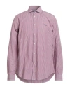 Harmont & Blaine Man Shirt Burgundy Size Xxl Cotton In Multi