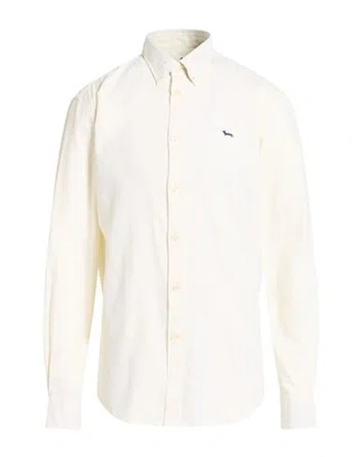 Harmont & Blaine Man Shirt Cream Size Xxl Cotton In Neutral