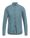 Harmont & Blaine Man Shirt Deep Teal Size S Cotton In Green