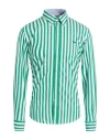 Harmont & Blaine Man Shirt Green Size 3xl Cotton, Polyamide, Elastane