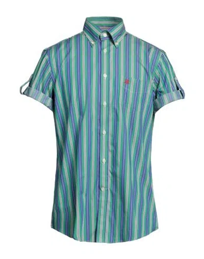 Harmont & Blaine Man Shirt Green Size S Cotton