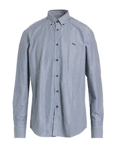 Harmont & Blaine Man Shirt Grey Size Xl Cotton, Lyocell In Gray