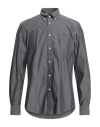 Harmont & Blaine Man Shirt Grey Size Xs Cotton In Blue