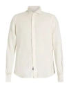 Harmont & Blaine Man Shirt Ivory Size 3xl Linen In Neutral