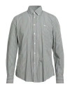 Harmont & Blaine Man Shirt Khaki Size L Cotton In Brown