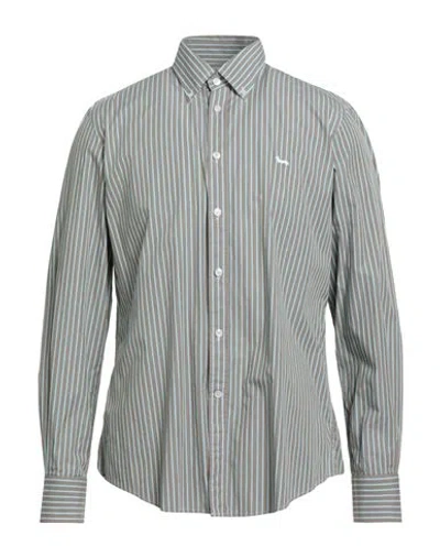 Harmont & Blaine Man Shirt Khaki Size L Cotton In Brown