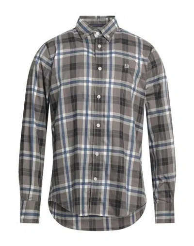 Harmont & Blaine Man Shirt Lead Size S Cotton In Grey