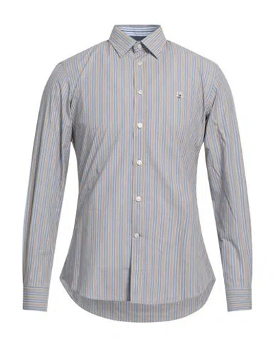 Harmont & Blaine Jeans Man Shirt Light Blue Size L Cotton