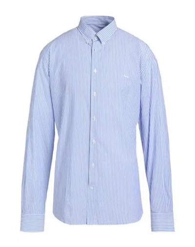 Harmont & Blaine Man Shirt Light Blue Size 4xl Cotton In Brown