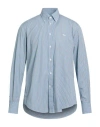 Harmont & Blaine Man Shirt Light Blue Size L Cotton In Brown