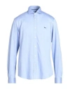 Harmont & Blaine Chic Light Blue Organic Cotton Shirt In Blue