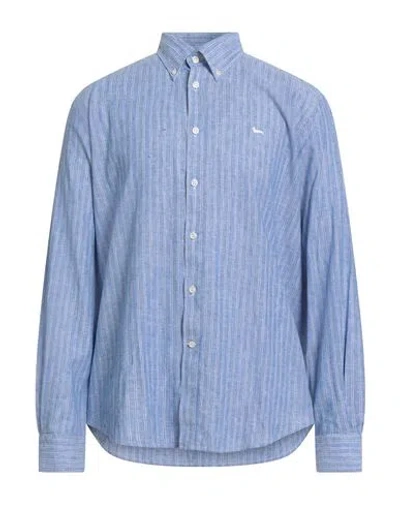 Harmont & Blaine Man Shirt Light Blue Size Xxl Cotton, Linen