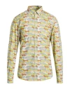 Harmont & Blaine Man Shirt Light Green Size L Cotton