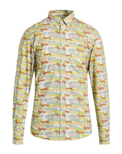 Harmont & Blaine Man Shirt Light Green Size L Cotton