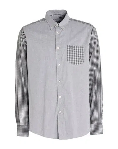 Harmont & Blaine Man Shirt Light Grey Size L Cotton In Gray