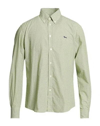Harmont & Blaine Man Shirt Lime Green Size Xl Cotton
